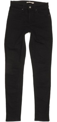 Levi's 721  Damen Schwarz Skinny Slim Stretch Jeans W27 L34 (92343)