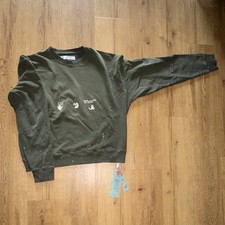 Off-White Herren Pullover Sweatshirt L Grün ...
