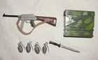GI Joe Vintage 1964 1966 SOTW French Resistance Fighter Knife & Machine Gun Lot