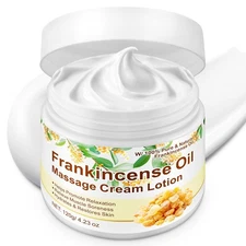Frankincense Oil Cream, Balm for Skin, Feet & Body with... 