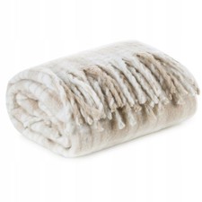 Mohair Blanket with Frings Soft Warm