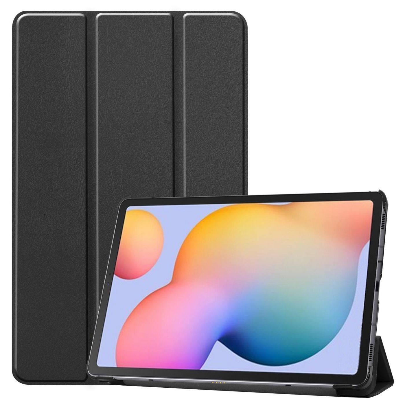 eSTUFF ES685022-BULK Tablet Case Folio Cover, Magnetic Closure, Black