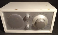 Tivoli Audio Radio AM FM AUX Model One Henry Kloss White And Silver Tested Works