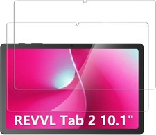 2 Pack Screen Protector for T-Mobile REVVL Tab 2 10.1" 9H Tempered Glass Film