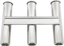 3 Tube Boat Fishing Rod Holder 316 Stainless Steel Wall Side Mounted Rod Rack