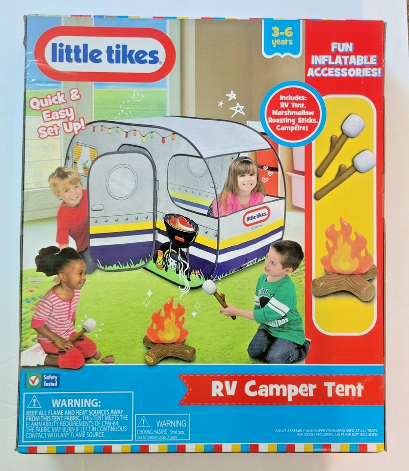 Tienda cámper Little Tikes RV 3-6 años fácil de configurar nueva en caja Foto 2 de 4