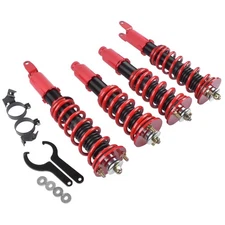 4Pcs Front Rear Coilover Spring & Shocks for Honda Civic CRX 88-91 Acura Integra
