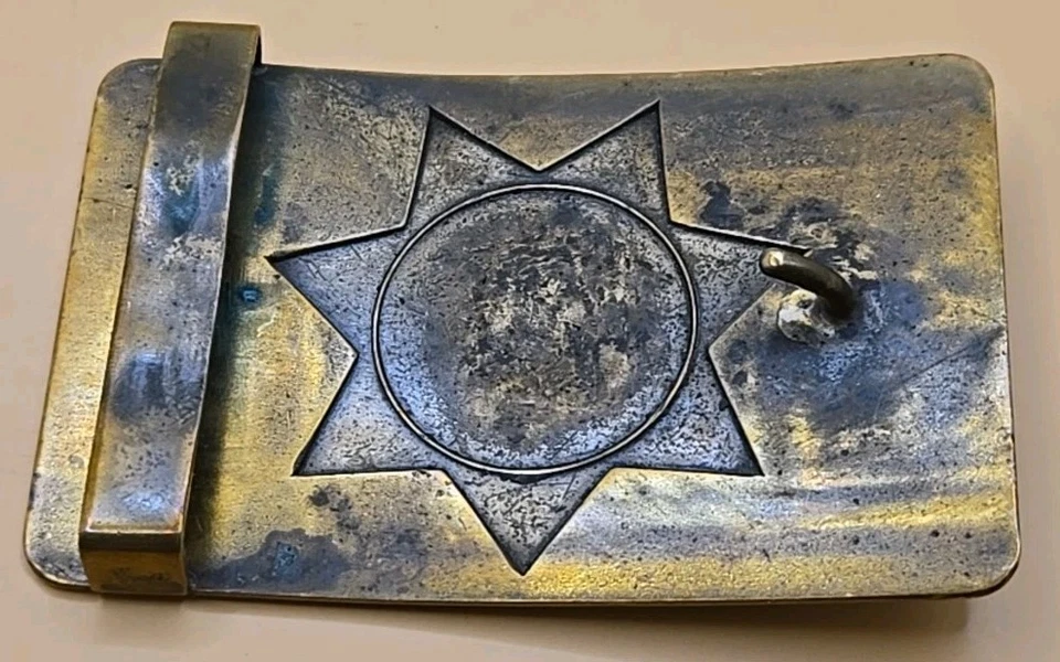 Vintage Bianchi Brass Belt Buckle Police-Military-Sportsman #540 - 3.5"x2" - Image 3 of 4