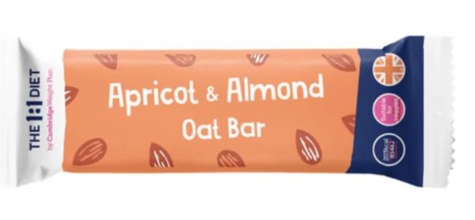 CAMBRIDGE DIET The 1:1 Weight Plan By CWP Diet Products - Almond & Apricot Bars X 21