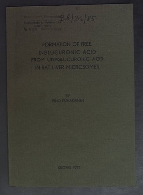 Formation of free D-Glucuronic acid from udpglucuronic acid in rat liver Microso