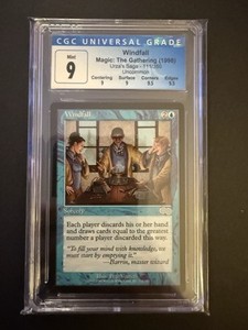 Magic The gathering - Windfall Urzas Saga CGC 9