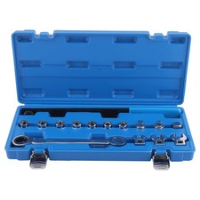 15-piece Universal Ratcheting Serpentine Belt Tool Set Black Set