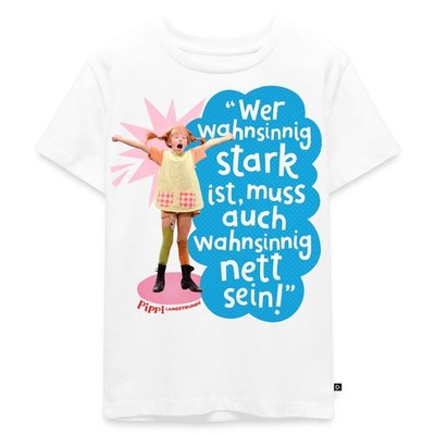 Pippi Langstrumpf Mit Spruch Kinder Premium Bio T-Shirt