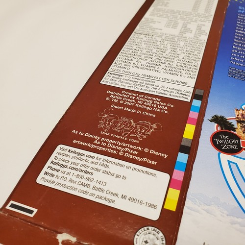 Kellogg's Cocoa Rice Krispies Cereal Box 2008 Disney Land Mickey Mouse Stitch - Picture 14 of 24