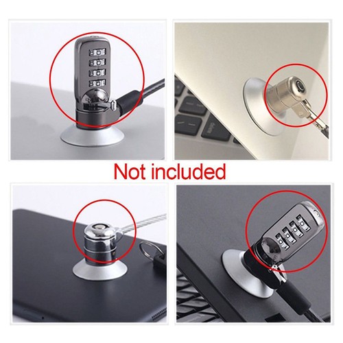 Adhesive Security Plate with Slot for Cables To Lock Down Laptops, Tablets,8777 - Afbeelding 3 van 10