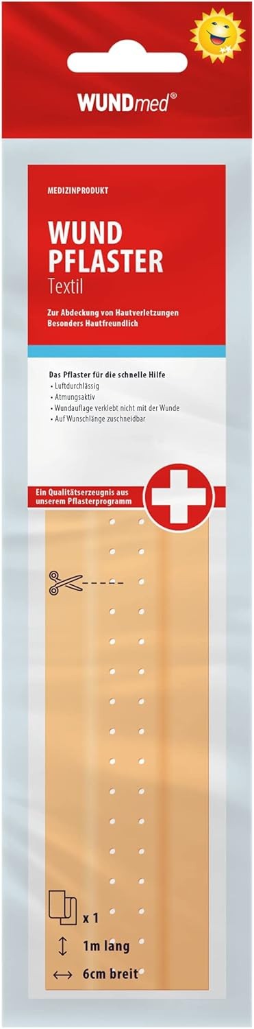 WUNDmed Wundpflaster Pflaster zum Abschneiden 1m x 6cm (R-369)