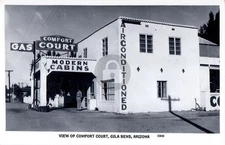 c1940's View of Comfort Court Cabins Gila Bend AZ Arizona AZ Photo Postcard COPY