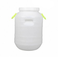 Plastic Sealed Storage Barrel Reusable Storage Barrel with Double Lid Portable
