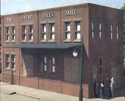 Design Preservation Models 10600 HO Maßstab Gebäude Laube's Linen Mill - Bausatz