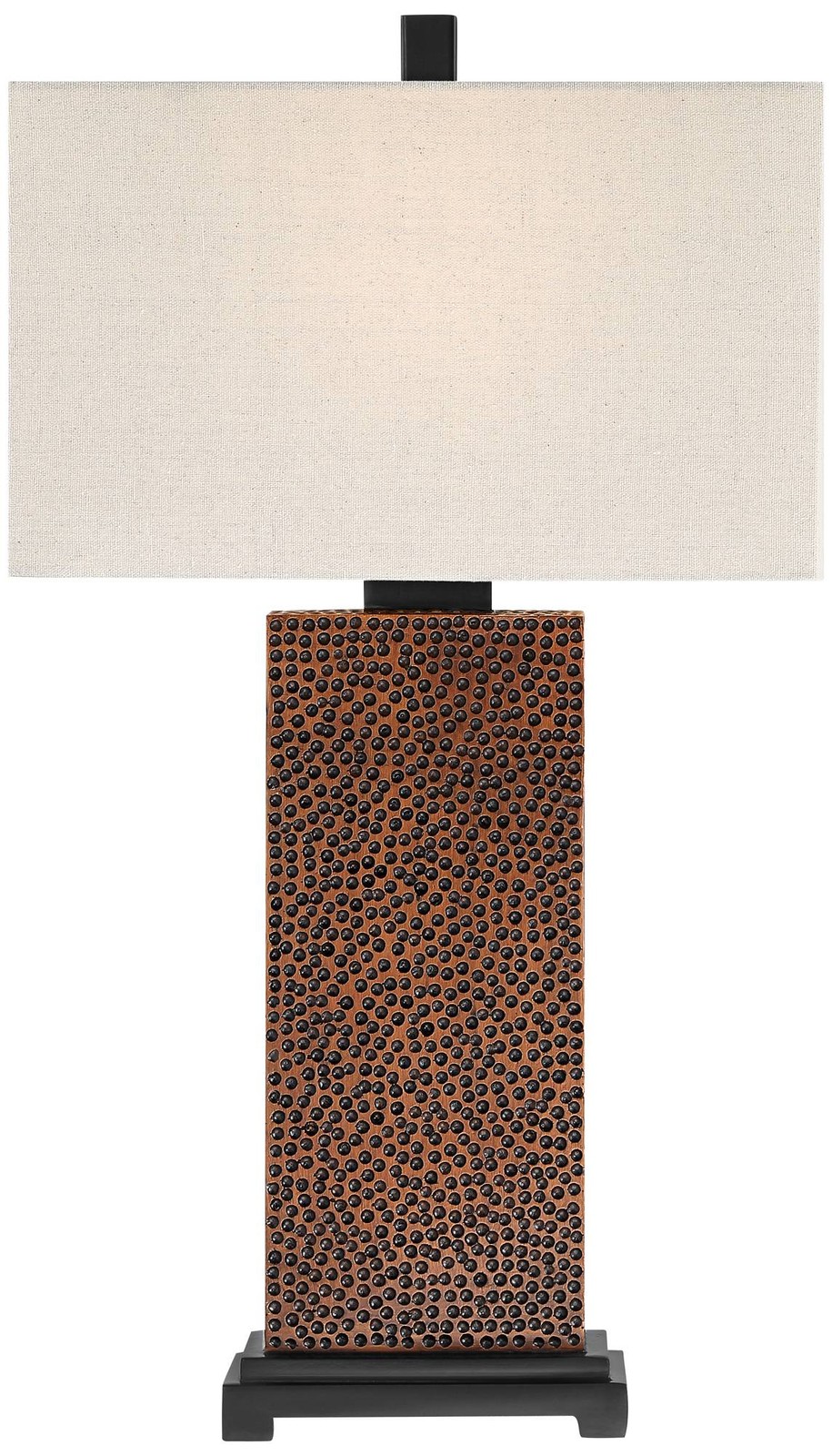 Caldwell Rustic Farmhouse Table Lamps 24.75" High Set of 2 Bronze Living Room thumbnail 6