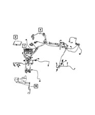 Genuine Mopar Headlamp To Dash Wiring 6854243...