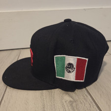 Black Adjustable Snapback Hat Mens Mexico Fla...
