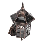 Solar Vintage Light Antique Style Outdoor Wall Sconce Lamp For Patio Garden For