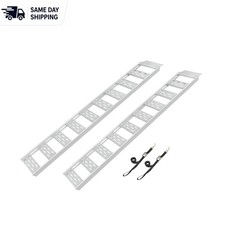 2-Pack Aluminum Ramps - Rustproof, Adjustable Straps High Load Capacity