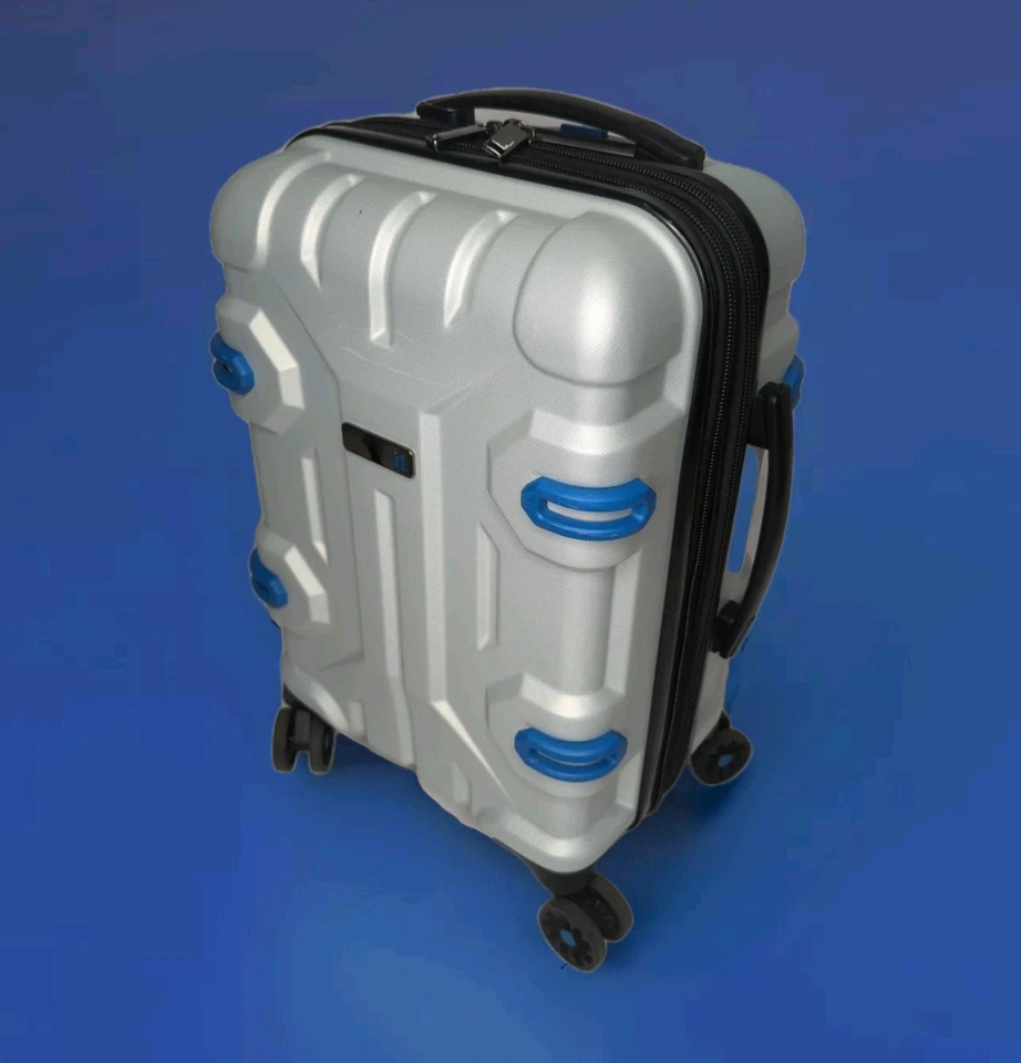 Maleta rígida iT BRITBAG protectora giratoria 21" maleta de mano equipaje rueda plateada Foto 2 de 4