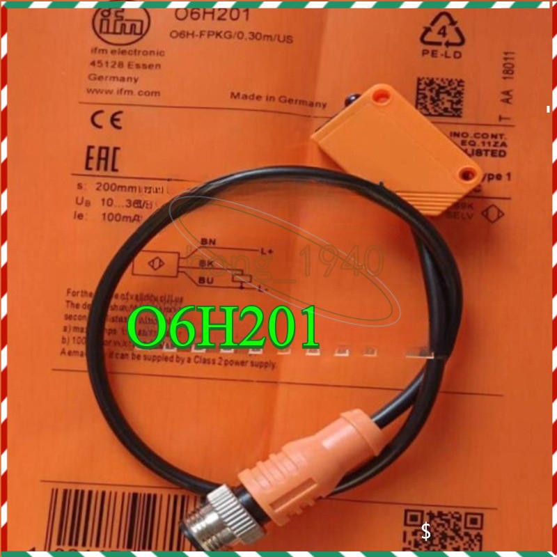 New One IFM Diffuse Reflection Photoelectric Switch O6H201 O6H-FPKG/0,30m/US