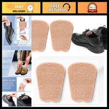 4 Pairs Thick Felt Tongue Pads for Shoes - Adhesive, Skin Color, Comfort Fit