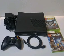 Microsoft Xbox 360 S Slim 250GB Console System W/ 2 Games