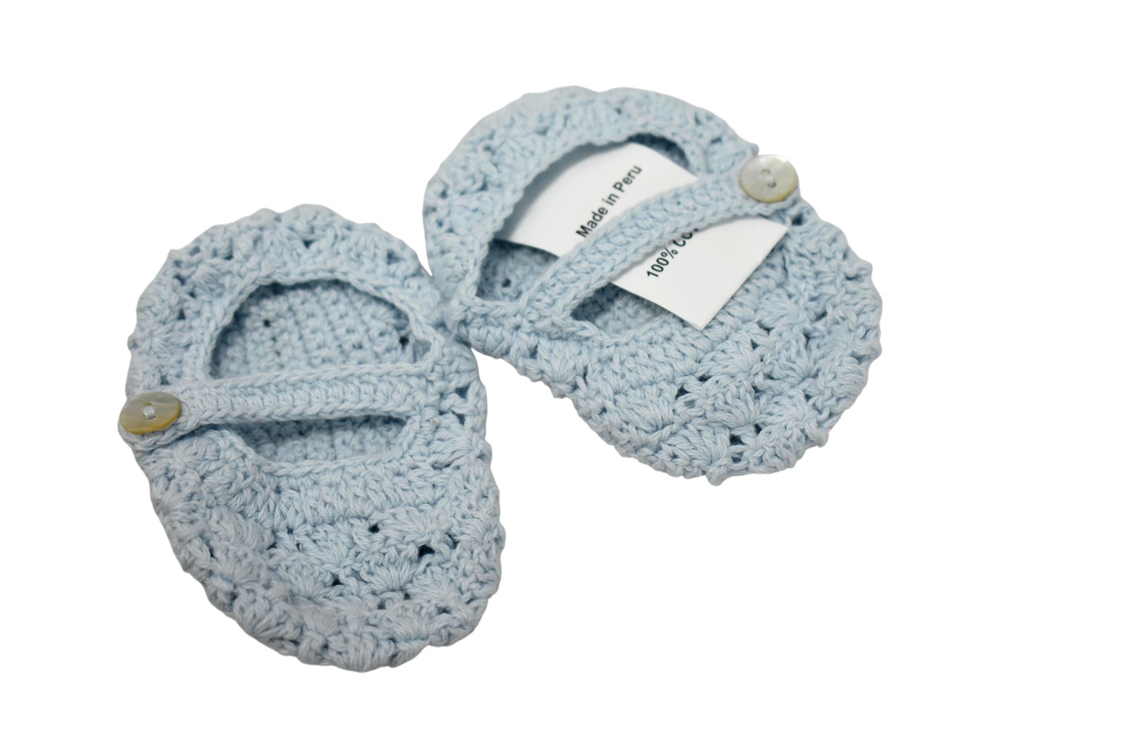 Girls 0&ndash;6 Months Blue Crochet Cotton Baby