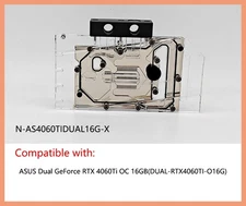 Granzon GPU Water Block For ASUS Dual GeForce RTX 4060Ti OC 16GB