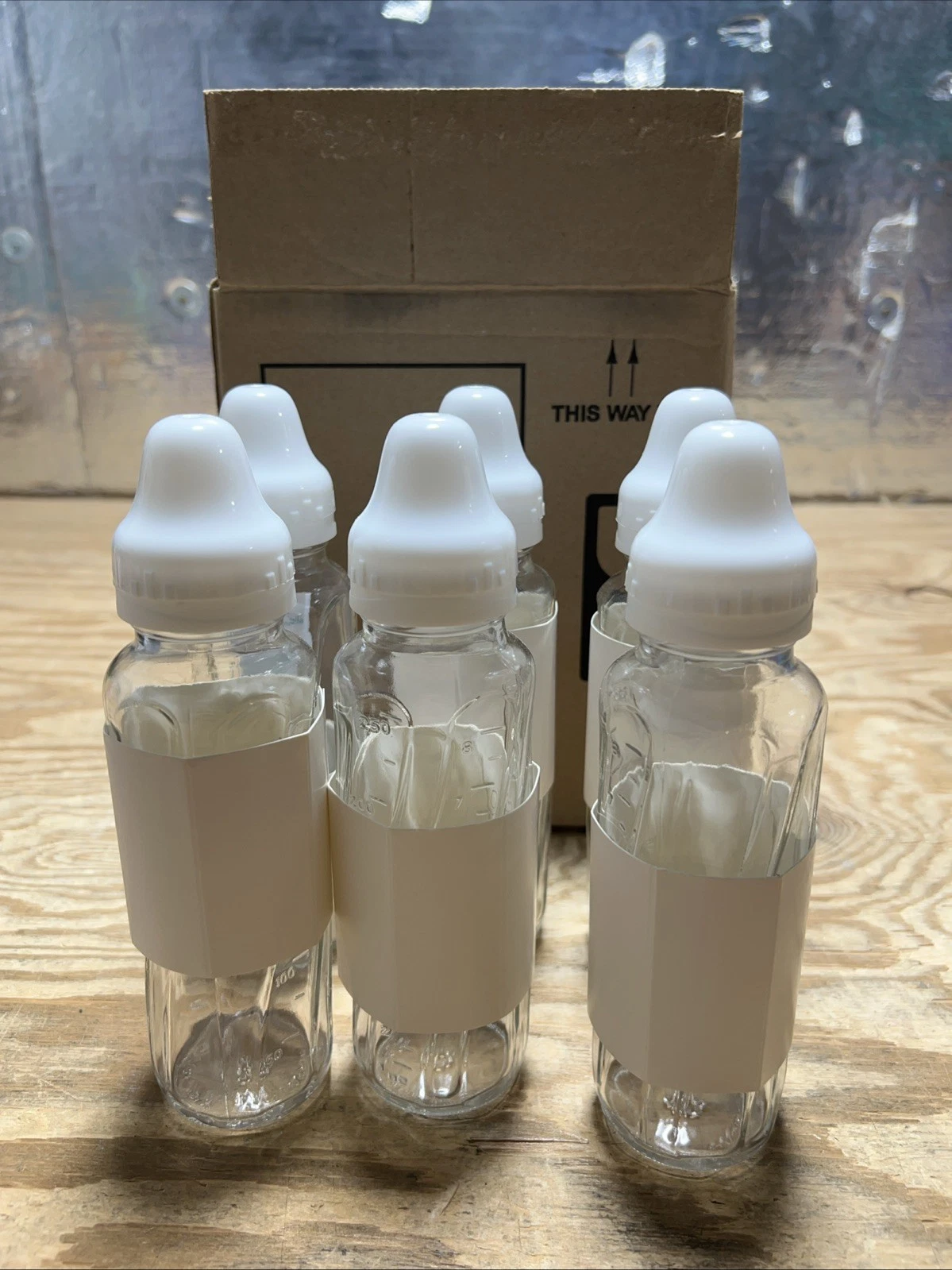 6 Evenflo Feeding Classic Glass Twist Bottles 8 Ounce Clear Nursers pack