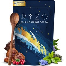 hot cocoa sleep supplement melatonin reishi mushroom glycine L-Theanine cacao