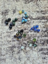 Lot of 36 Glass Marbles all colors
