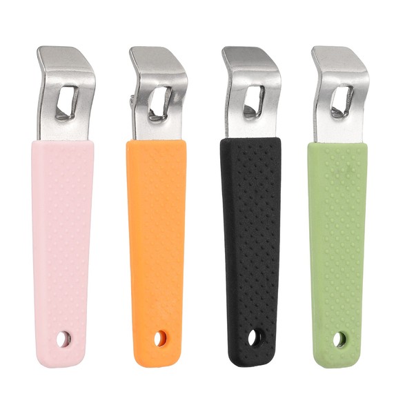 4Er-Set Edelstahl-FlaschenöFfner FüR Vials, Orange/Rosa/Schwarz/GrüN-image