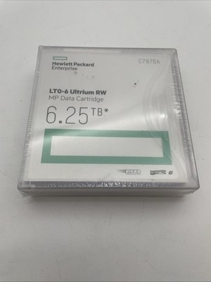 New HP LTO-6 Ultrium 6.25TB MP RW Data Cartridge (C7976A)