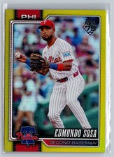 2026 Topps #289 Edmundo Sosa Yellow Rainbow Foil #/399