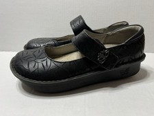 Alegria Paloma Mary Jane shoes Black Cross Strap Closed Toe Size 40