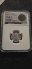 1943 1c Penny MS65 Steel Cent NGC Bullion + Label with Original Bag Fragment