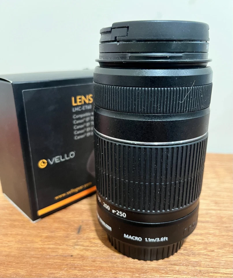 Canon EF-S 55-250mm f4-5.6 IS II With 58mm UV Protector And Lens Hood LHC-ET60 - Image 2 of 4