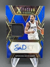 2022-23 Select X-Factor Memorabilia Signature Blue Spencer Dinwiddie Auto /49