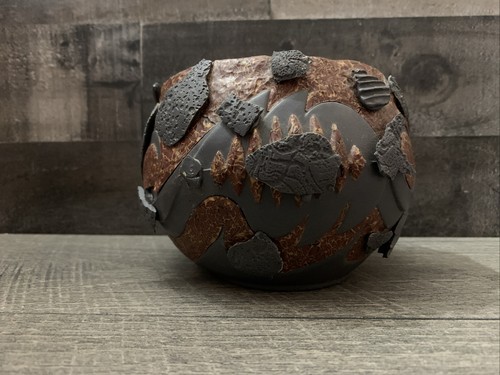 Vintage Moon Rock Brutalist Signed Art Native Earthenware Stonework Pottery - Picture 3 of 14
