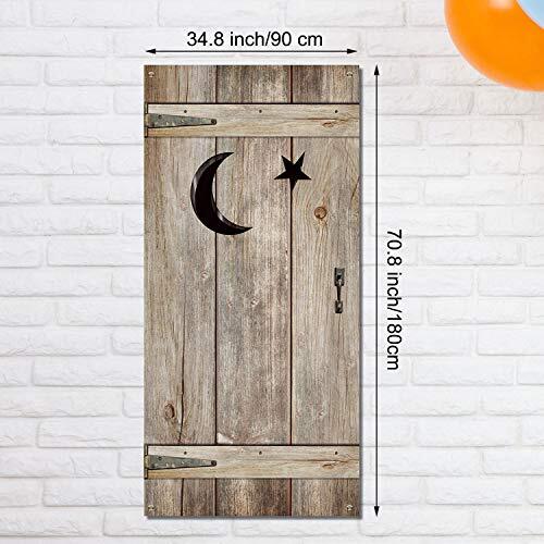 Outhouse Decorations Vintage Outhouse Barn Door Banner Backdrop