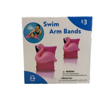 Pink Flamingo Inflatable Swim Armband Floaties for Kids NEW Swim Float Kids