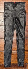 Spanx Women's Faux Leather Leggings Size Small Black
