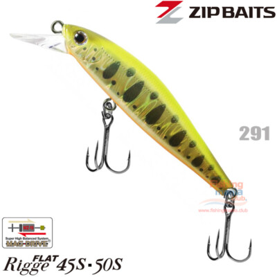 Zip Baits Rigge Flat 50S 5.3 g, 55 mm Sinking Trout Minnow | eBay