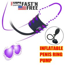 Male Men Penis Extender Stretcher Sleeve Inflatable Penis Pump Enhancer Enlarger